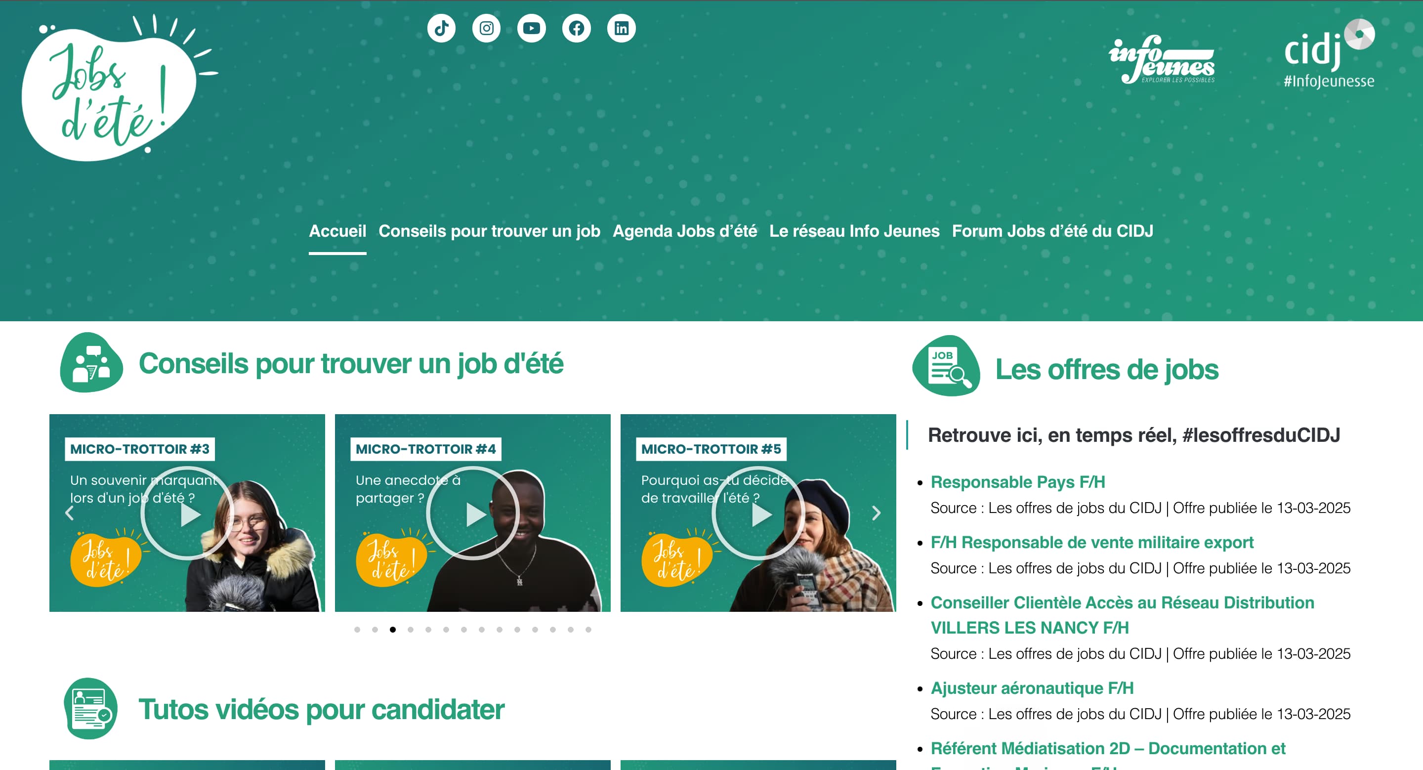 Jobs d'été